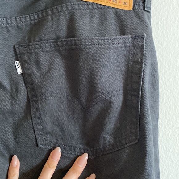 NWOT Levis Mens 505 Regular Fit Black Jeans - Picture 9 of 13